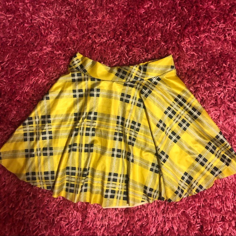 plaid circle/skater skirt